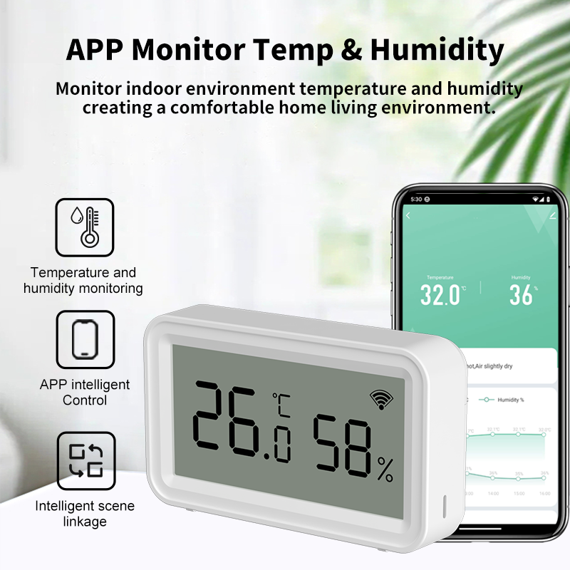 Умный термогигрометр Tuya Zigb – обзор и цена Temperature Humidity Sensor