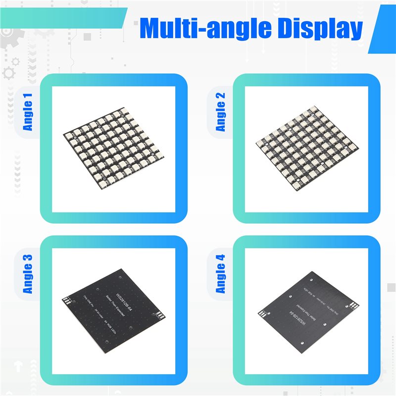 Светодиодная матрица AT82-WS28 – обзор и цена Rgb Led Matrix 8X8