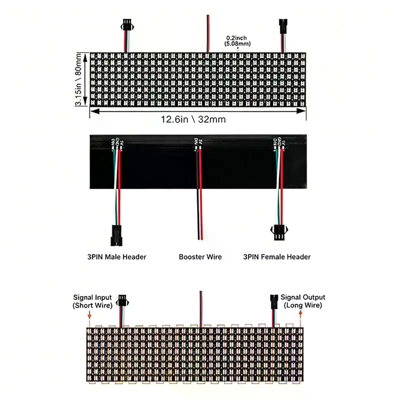 Умная пиксельная матричная пан – обзор и цена Rgb Led Matrix 8X8