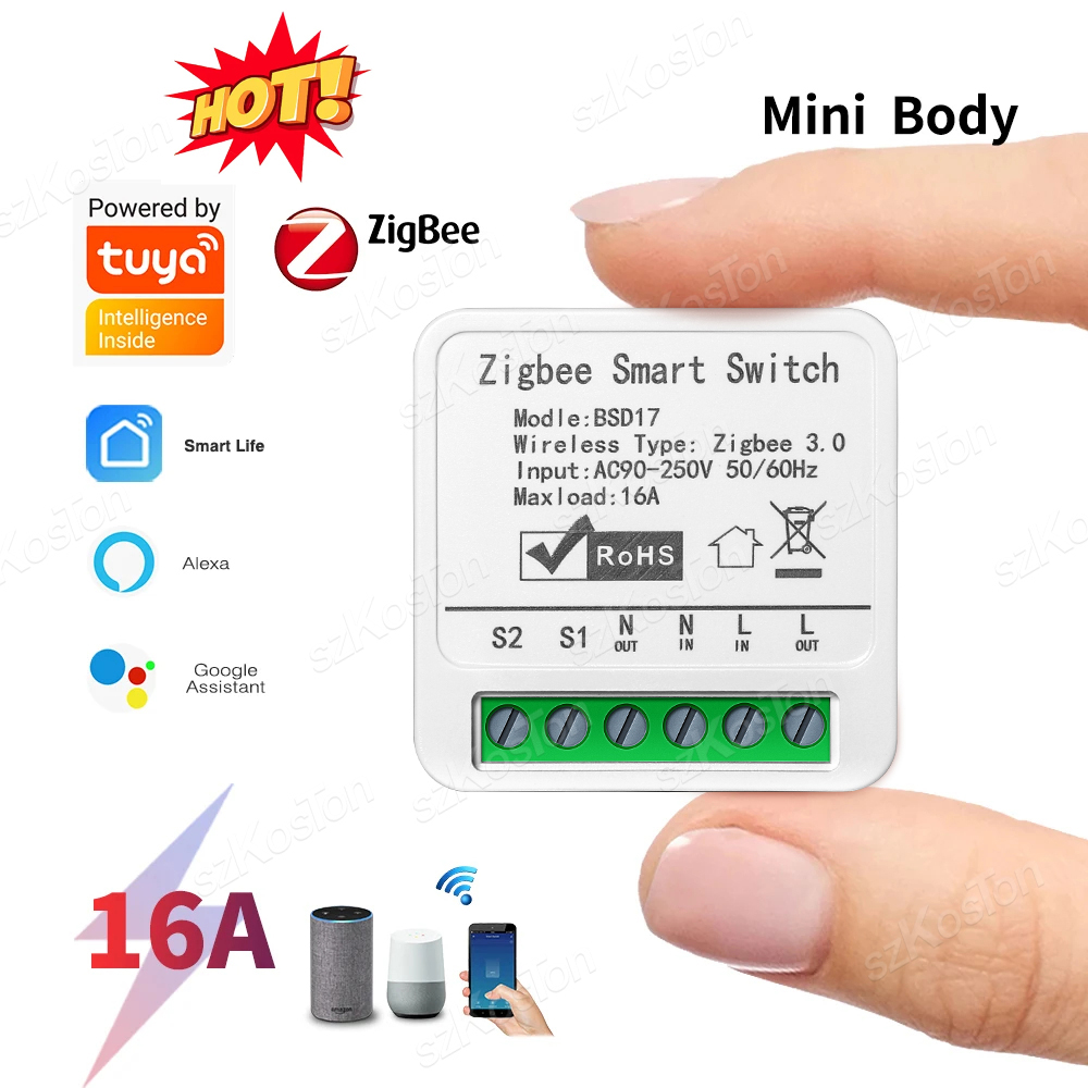 16A Tuya ZigBee Модуль умного  – обзор и цена Diy Home Automation Hub